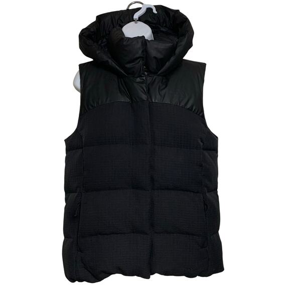 The North Face Black Novelty Nuptse Hooded Vest Womens Size M - Picture 2 of 9